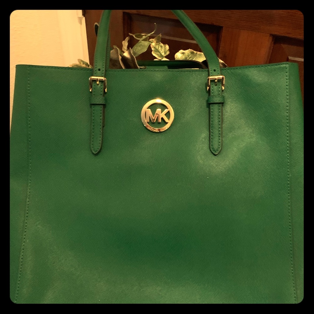 Michael Kors bag. Dark green